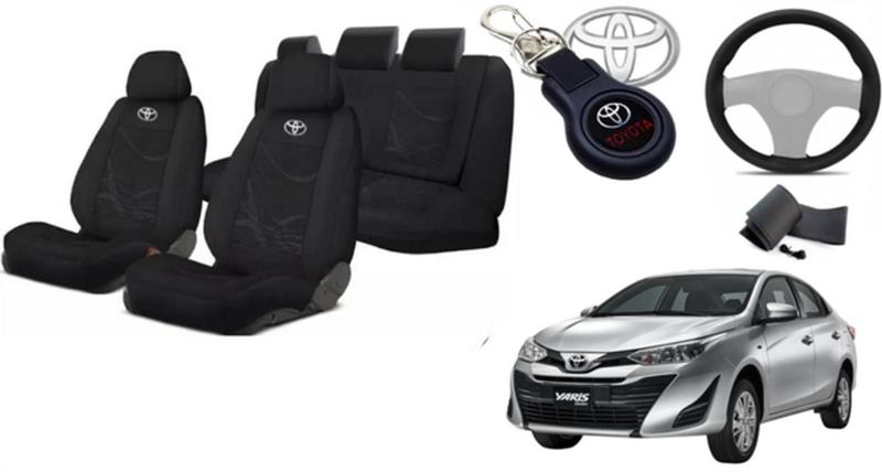 Imagem de Capas Personalizadas Yaris 18-24 + Volante + Chaveiro