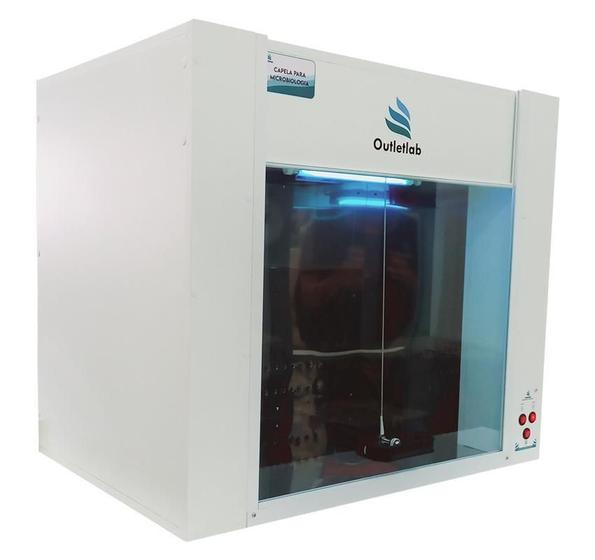 Imagem de Capela Microbiologia Tipo Fluxo Laminar Porta Vertical 110V