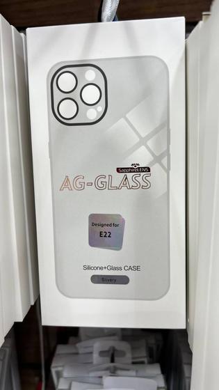 Imagem de Capinha AG-Glass com traseira de Vidro para MOTOROLA E22 - Cores Sortidas