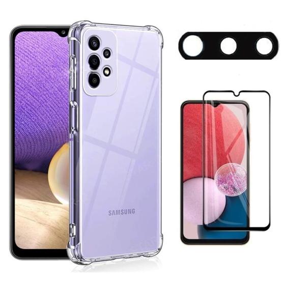 Imagem de Capinha Anti Impacto + Pelicula Vidro 3d + Câmera Para Galaxy A13 4g