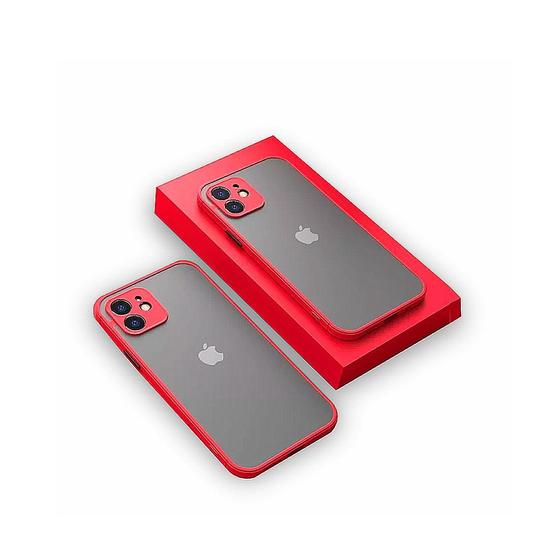 Imagem de Capinha Anti-queda Compatível  com iPhone 13 Pro Fosca Translúcida