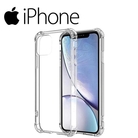 Imagem de Capinha Anti Shock com Bordas Reforçadas Transparente para Iphone