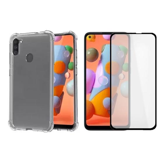 Imagem de Capinha Antichoque + Vidro 3D Para Samsung Galaxy A11 / M11