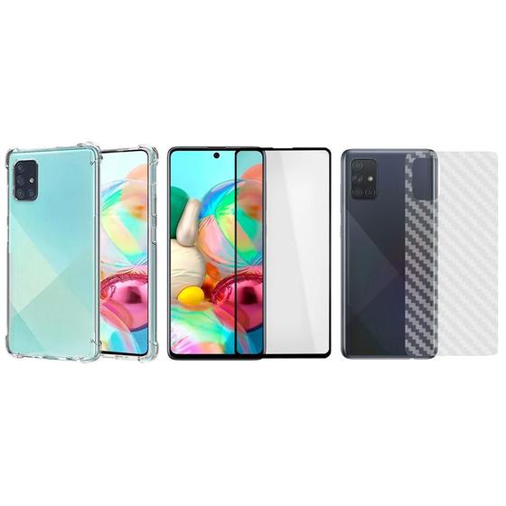 Imagem de Capinha Antichoque + Vidro 3D + Traseira Para Samsung A71