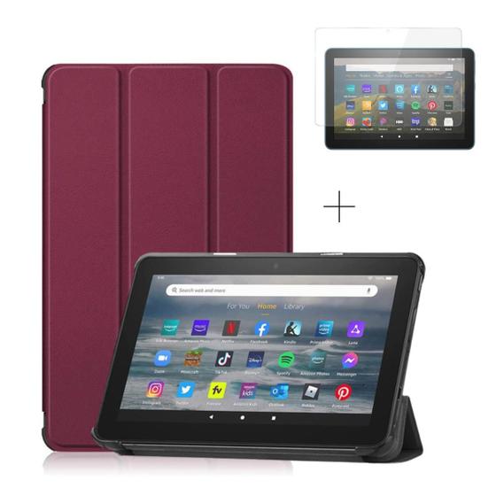 Imagem de Capinha Auto Sleep Para Tablet Amon Fire Hd7 2022+Película