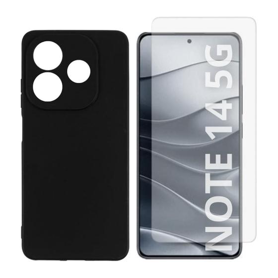 Imagem de Capinha Aveludada + Película Hidrogel Para Redmi Note 14 5G