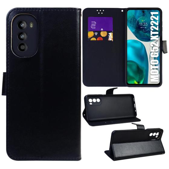 Imagem de Capinha Capa Carteira De Luxo compativel Moto G52 XT2221 6.6 - Cell In Power25