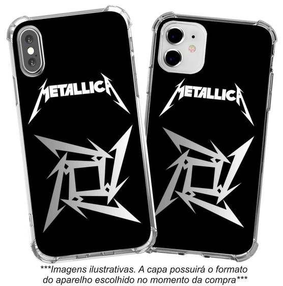 Imagem de Capinha Capa para celular Iphone 6 6s 7 7s 8 8s 6 Plus 7 Plus 8 Plus Banda Metallica Heavy Metal MTL4