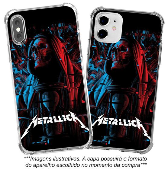 Imagem de Capinha Capa para celular Motorola Moto Z3 Play Moto X4 Banda Metallica Heavy Metal MTL3