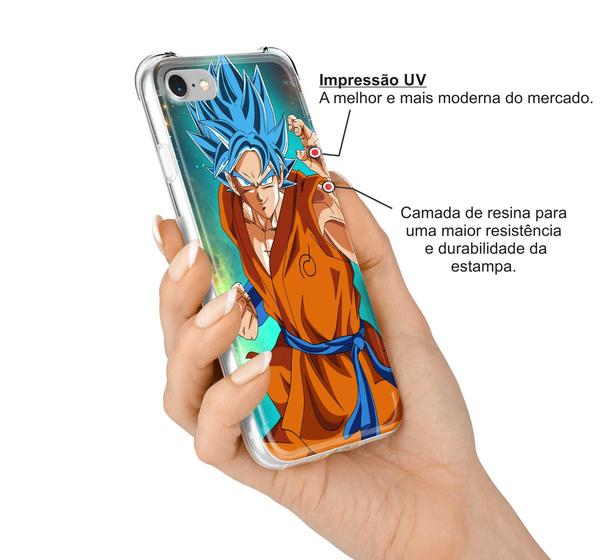 Imagem de Capinha Capa para celular Samsung Galaxy A13 A23 A33 A53 A73 5G Dragon Ball Z Goku Blue DRB4V