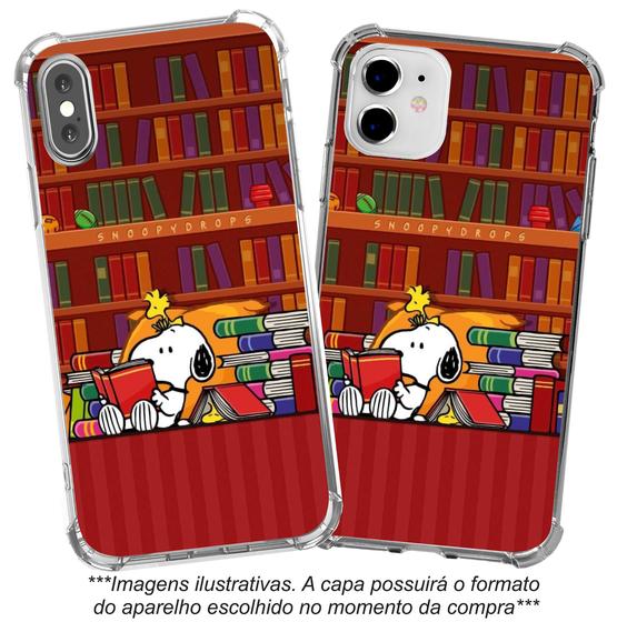 Imagem de Capinha Capa para celular Samsung Galaxy A6 Plus A7 A8 A8 Plus A9 2018 Snoopy Book SNP12V