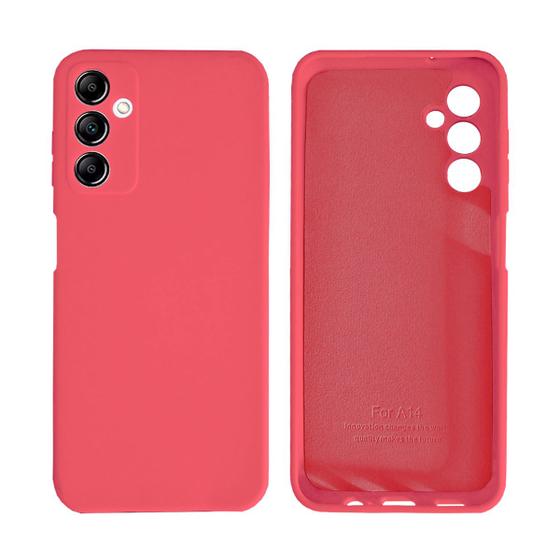 Imagem de Capinha com Proteção de Câmera Galaxy A14 Silicone com Interior Aveludado Lisa Sem Logo