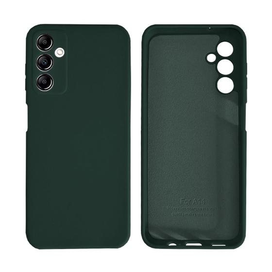 Imagem de Capinha com Proteção de Câmera Galaxy A14 Silicone com Interior Aveludado Lisa Sem Logo