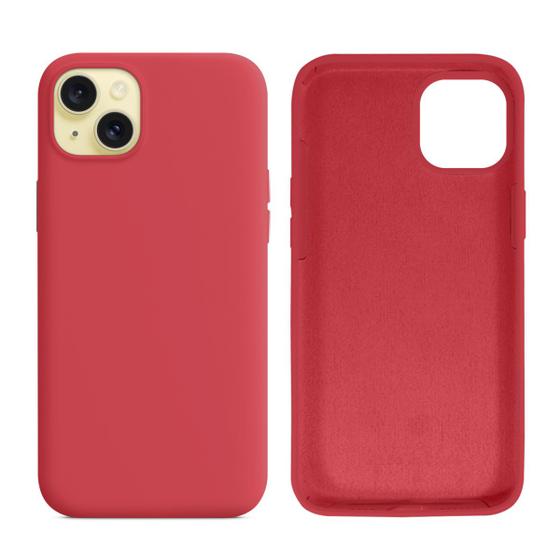 Capinha Compatível com iPhone 15 Plus Silicone com interior Aveludado Diversas Cores - GCM CASES Imagem de Capinha Compatível com iPhone 15 Plus Silicone com interior Aveludado Diversas Cores