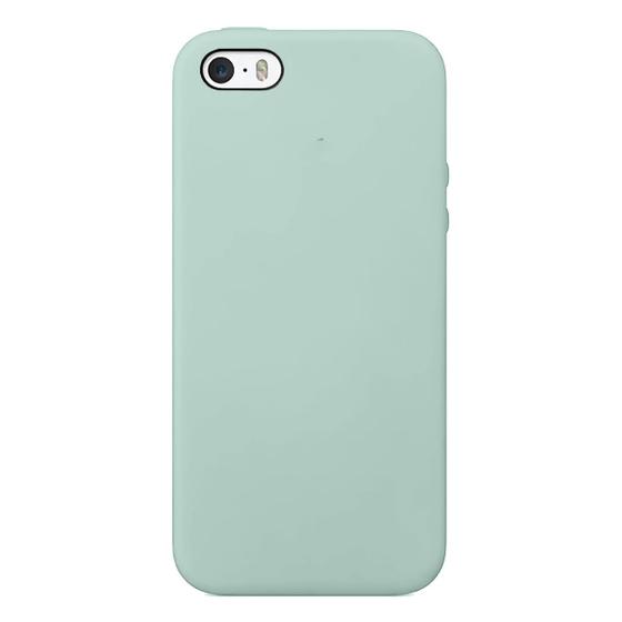 Imagem de Capinha Compatível Com iPhone 5 E 5s Se Silicone com interior aveludado Diversas Cores