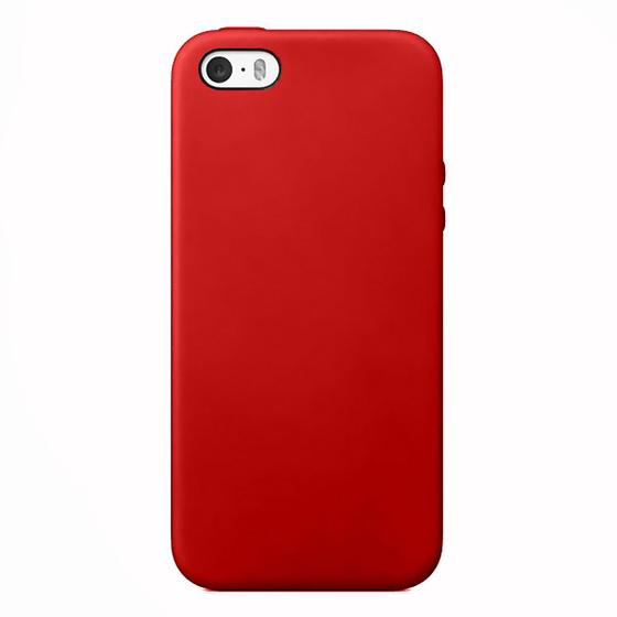 Imagem de Capinha Compatível Com iPhone 5 E 5s Se Silicone com interior aveludado Diversas Cores