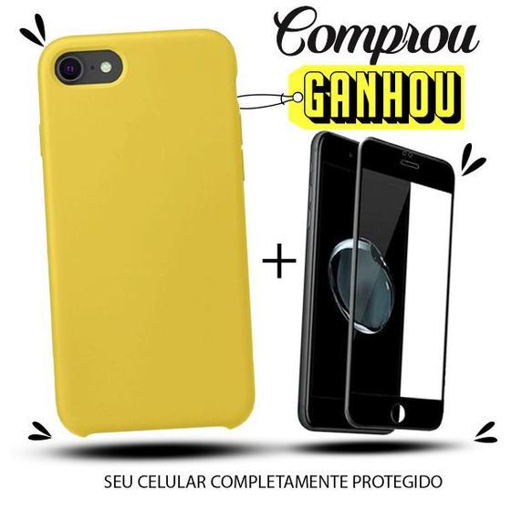 Imagem de Capinha Compatível Com iPhone 7 / 8 / SE 2020 + Película de Vidro 3D