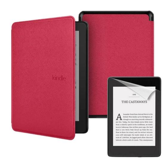 Imagem de Capinha Couro Premium Para Kindle 12 Rs23Cv 6.0 + Película