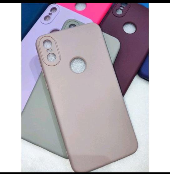 Imagem de Capinha De Celular Motorola one  Silicone Com Aveludada.