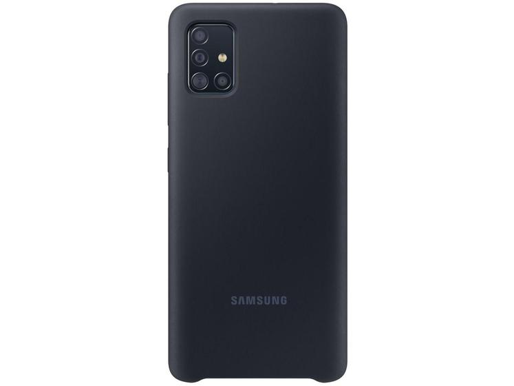 Imagem de Capinha de Celular Silicone para A51 Samsung - Protetora Preta