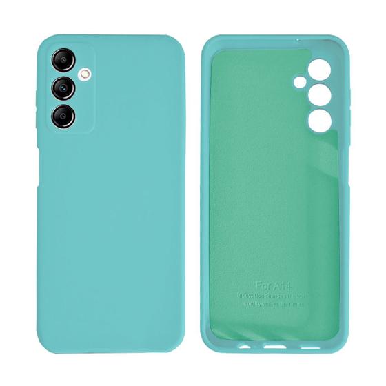 Imagem de Capinha Galaxy A14 com Proteção de Câmera Silicone com Interior Aveludado Lisa Sem Logo