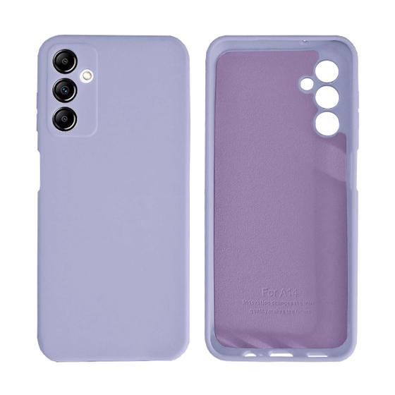 Imagem de Capinha Galaxy A14 com Proteção de Câmera Silicone com Interior Aveludado Lisa Sem Logo