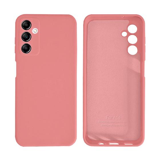 Imagem de Capinha Galaxy A14 com Proteção de Câmera Silicone com Interior Aveludado Lisa Sem Logo