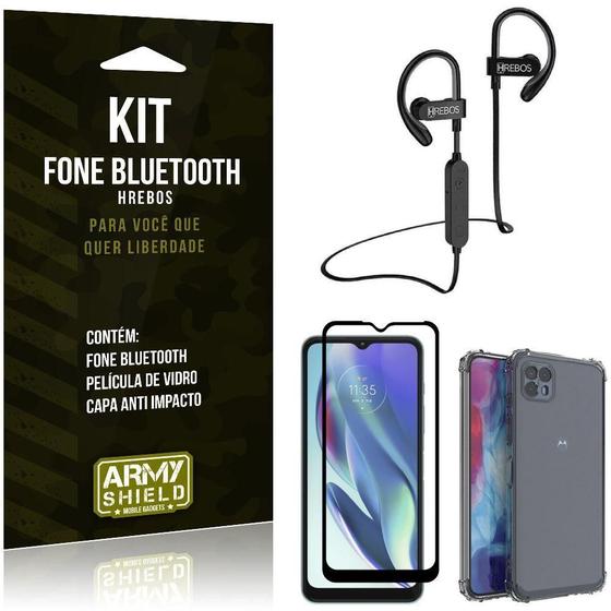 Imagem de Capinha Moto G50 5G + Fone Bluetooth Hs188 + Película 3D