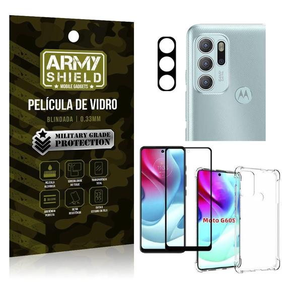 Imagem de Capinha Moto G60S + Película De Câmera + Película 3D