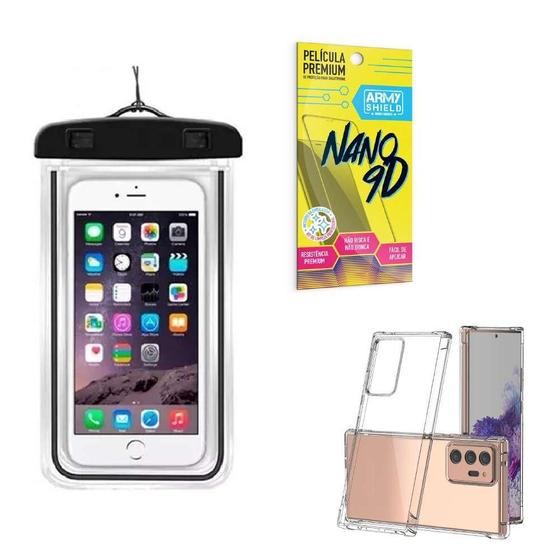 Imagem de Capinha Note20 Ultra + Capa A Prova Dágua + Película Nano 9D