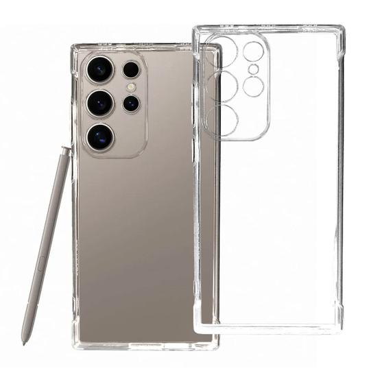 Imagem de Capinha Para Galaxy S24 Ultra Transparente Proteção Câmera