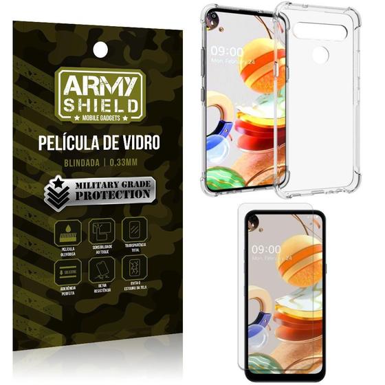 Imagem de Capinha + Película de Vidro Blindada LG K61 - Armyshield