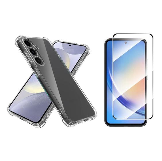 Imagem de Capinha + Pelicula Vidro 3D Protecao Para Samsung Galaxy A55