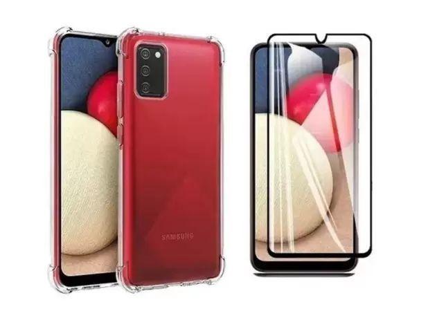 Imagem de Capinha Proteção Para Samsung Galaxy A03s + Pelicula Vidro 3d