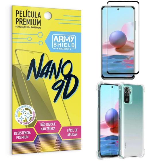 Imagem de Capinha Redmi Note 10 Anti Shock + Película Nano Cerâmica 9D