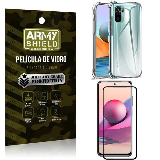 Imagem de Capinha Redmi Note 10 S Anti Shock + Película De Vidro 3D