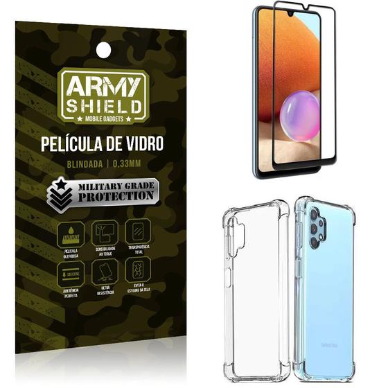 Imagem de Capinha Samsung A32 4G + Película de Vidro 3D - Armyshield