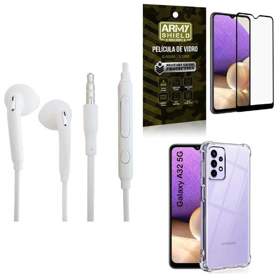 Imagem de Capinha Samsung A32 5G + Fone De Ouvido + Película 3D Army