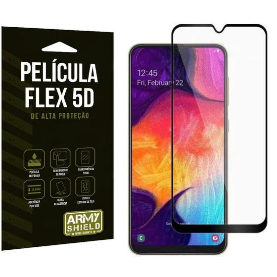 Imagem de Capinha Samsung A50 + Película Flex 9D - Armyshield