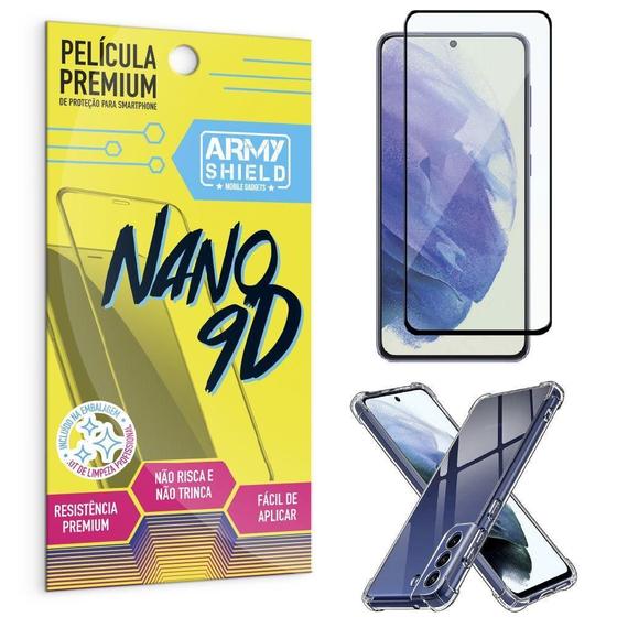 Imagem de Capinha Samsung S21 Fe + Película Premium Nano 9D Armyshield