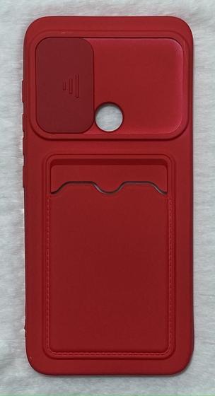 Imagem de Capinha Silicone Compativel Motorola Moto G50 6.5 Porta Cartão Aveludada