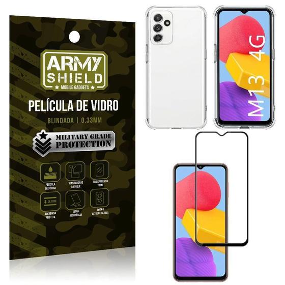 Imagem de Capinha Silicone Galaxy M13 + Película Vidro 3D Armyshield