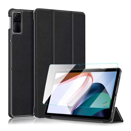 Imagem de Capinha Smart Case Para Novo Tablet Xiaomi Redmi Pad + Vidro