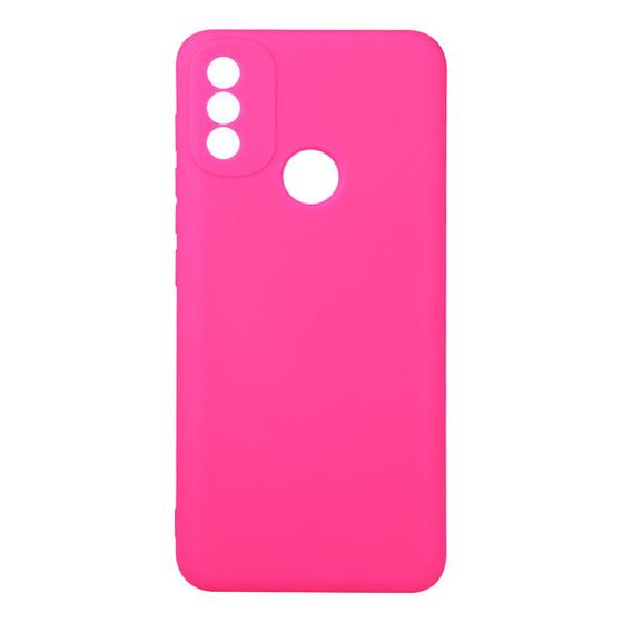 Imagem de Capinha Veludo Rosa Pink Moto E20 6.5 XT2155 + Pel Vidro 3d Full - Cell In Power25