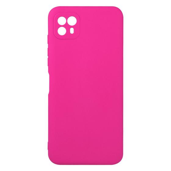 Imagem de Capinha Veludo Rosa Pink Moto G50 5G XT2137 + Pel Vidro 3d Full - Cell In Power25