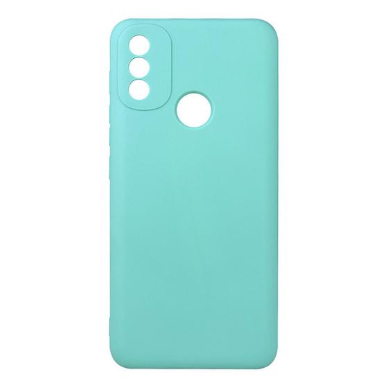 Imagem de Capinha Veludo Verde Agua compatível Moto E20 6.5 XT2155 + Pel Vidro 3d Full - Cell In Power25