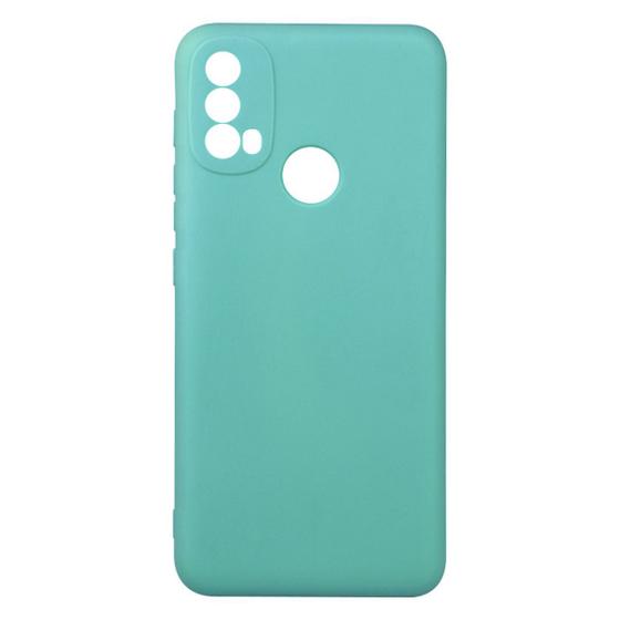 Imagem de Capinha Veludo Verde Agua compatível Moto E40 6.5 XT2159 + Pel Vidro 3d Full - Cell In Power25