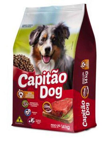 Imagem de Capitao dog para caes adultos sabor carne 14kg - ADIMAX