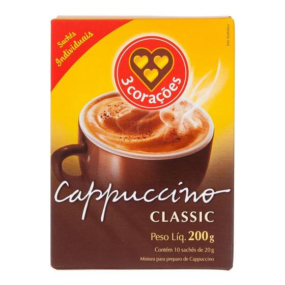 Imagem de Cappuccino Classic Sachê 3 Corações 200g - 3corações