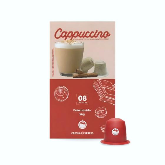 Imagem de Cappuccino em Cápsulas Compatíveis com Nespresso - 8 Un.